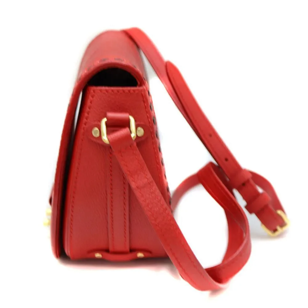 Louis Vuitton Juno Monogram Implant Serie Red Shoulder Bag
